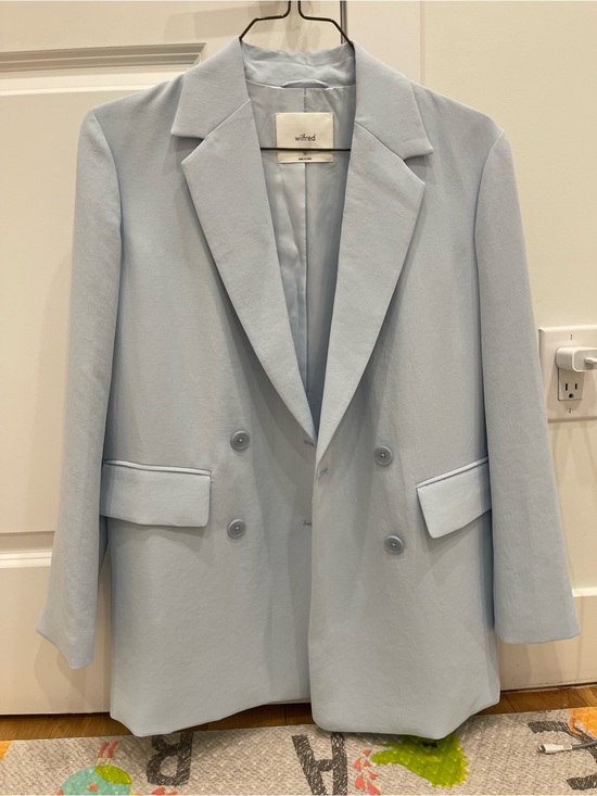 Wilfred Jackets & Blazers - Wilfred Pale Blue Double-Breasted Blazer